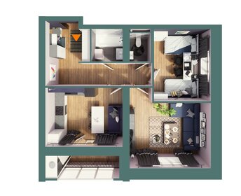 16,7 м², 1-комнатная квартира 2 100 000 ₽ - изображение 85