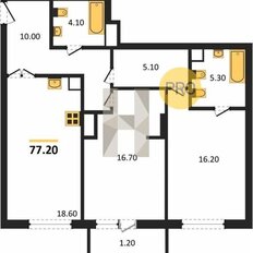 Квартира 79,2 м², 2-комнатная - изображение 5