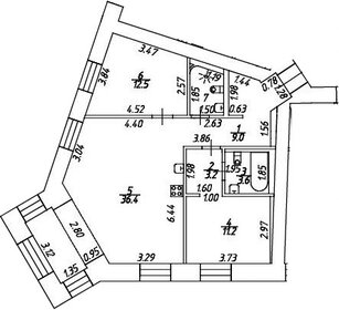 84,3 м², 2-комнатные апартаменты 106 652 152 ₽ - изображение 103