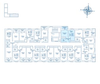 34,7 м², 1-комнатная квартира 4 197 490 ₽ - изображение 19