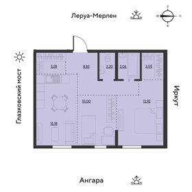 59,5 м², 3-комнатная квартира 7 122 150 ₽ - изображение 21