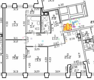 Квартира 98,6 м², 4-комнатная - изображение 1