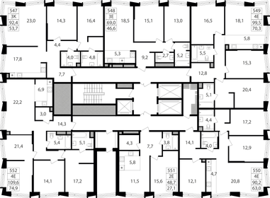 75 м², 3-комнатная квартира 26 100 000 ₽ - изображение 109