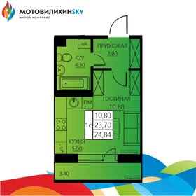 24,8 м², 1-комнатная квартира 3 403 080 ₽ - изображение 28