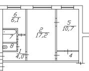 Квартира 44,2 м², 2-комнатная - изображение 5