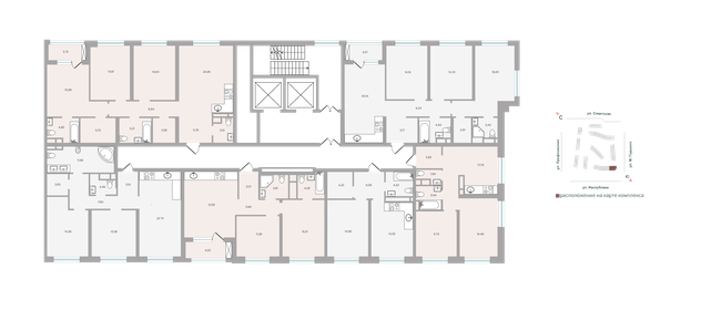 56,3 м², 3-комнатная квартира 7 350 000 ₽ - изображение 110