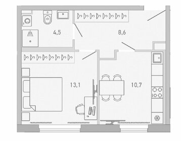 Квартира 36,9 м², 1-комнатная - изображение 1