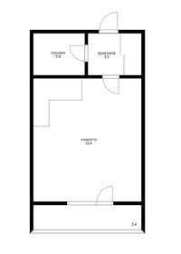 Квартира 23 м², студия - изображение 1