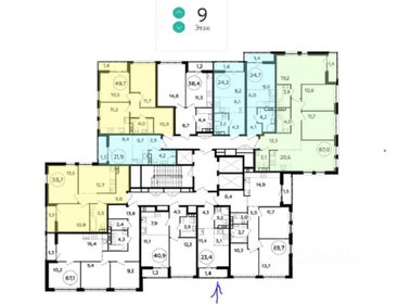 50,9 м², 2-комнатная квартира 3 370 000 ₽ - изображение 32