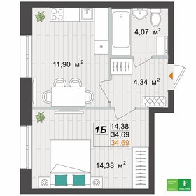 41,7 м², 2-комнатная квартира 4 350 000 ₽ - изображение 106