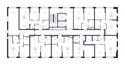 50,7 м², 2-комнатная квартира 4 900 000 ₽ - изображение 79