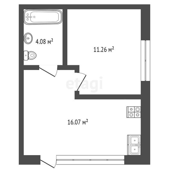 33 м², 1-комнатная квартира 2 950 000 ₽ - изображение 1