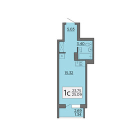33,2 м², 1-комнатная квартира 2 280 000 ₽ - изображение 37