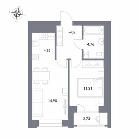 28,4 м², квартира-студия 6 200 000 ₽ - изображение 79