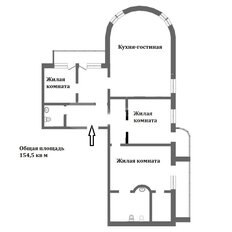 Квартира 154,5 м², 3-комнатная - изображение 2