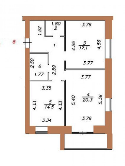 70,2 м², 2-комнатная квартира 8 775 000 ₽ - изображение 1