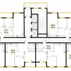 Квартира 61,4 м², студия - изображение 5