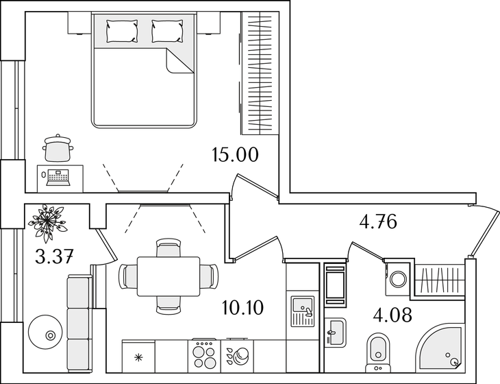 35,6 м², 1-комнатная квартира 10 480 172 ₽ - изображение 26
