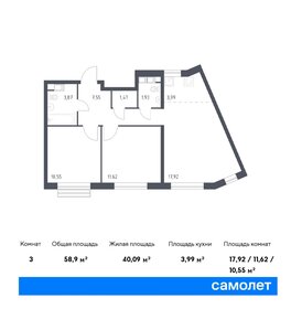 66 м², 3-комнатная квартира 19 500 000 ₽ - изображение 43