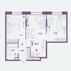 Квартира 55,2 м², 2-комнатная - изображение 4