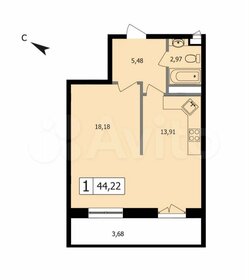 45,3 м², 1-комнатная квартира 4 500 000 ₽ - изображение 49