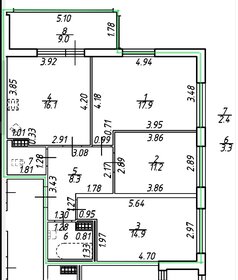 Квартира 74,1 м², 3-комнатная - изображение 1