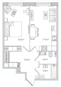 Купить двухкомнатную квартиру с террасой в Омске - изображение 36