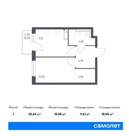 34,3 м², 1-комнатная квартира 6 006 504 ₽ - изображение 27