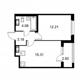 36,2 м², 1-комнатная квартира 5 798 400 ₽ - изображение 46