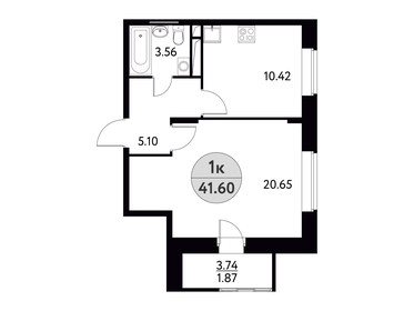 47,3 м², 2-комнатная квартира 5 300 000 ₽ - изображение 74