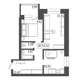 59 м², 3-комнатная квартира 4 900 000 ₽ - изображение 78