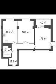 Квартира 72 м², 2-комнатная - изображение 1