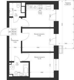 55 м², 2-комнатная квартира 9 240 000 ₽ - изображение 48