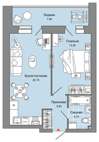 57,7 м², 2-комнатная квартира 6 440 000 ₽ - изображение 45