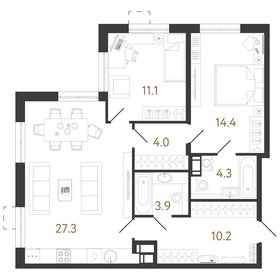 82,2 м², 2-комнатная квартира 24 220 000 ₽ - изображение 61