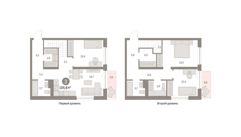 128,5 м², 4-комнатная квартира 21 900 000 ₽ - изображение 71