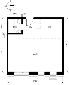 33 м², 1-комнатная квартира 5 350 000 ₽ - изображение 56