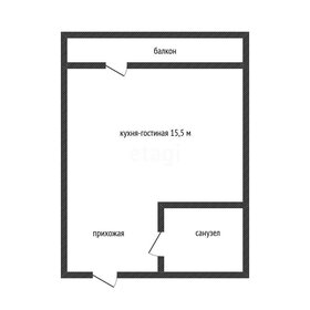 Квартира 25 м², студия - изображение 1