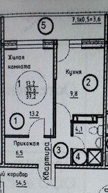 Квартира 37,2 м², 1-комнатная - изображение 1