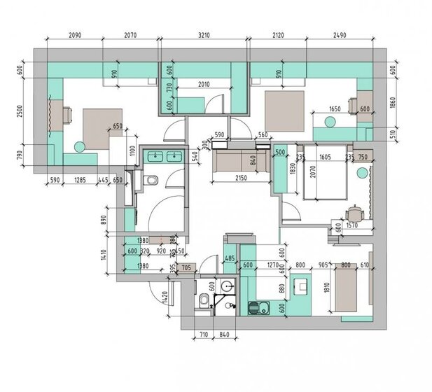 91 м², 3-комнатная квартира 20 400 000 ₽ - изображение 1