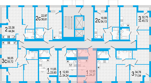 Квартира 24,3 м², 1-комнатная - изображение 1