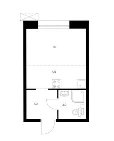 Квартира 22,6 м², студия - изображение 1