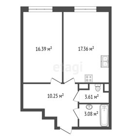 34,5 м², 1-комнатная квартира 7 750 304 ₽ - изображение 59