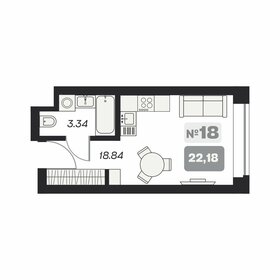 16 м², квартира-студия 2 050 000 ₽ - изображение 109