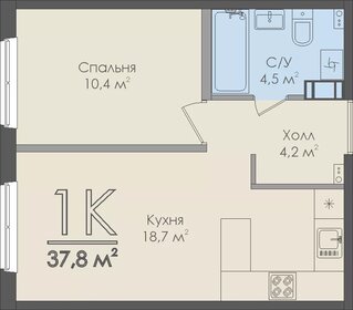 32 м², 1-комнатная квартира 3 100 000 ₽ - изображение 56