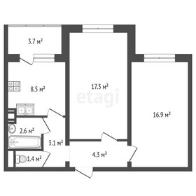 58,1 м², 2-комнатная квартира 5 790 000 ₽ - изображение 48