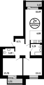 81,1 м², 4-комнатная квартира 4 850 000 ₽ - изображение 70