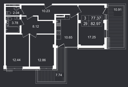 84,8 м², 3-комнатные апартаменты 20 801 800 ₽ - изображение 57
