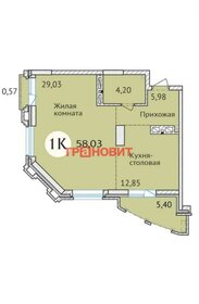 Квартира 58 м², 2-комнатная - изображение 1