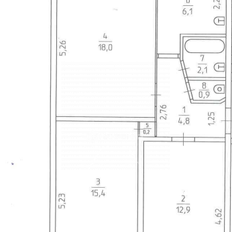 Квартира 59,5 м², 3-комнатная - изображение 5